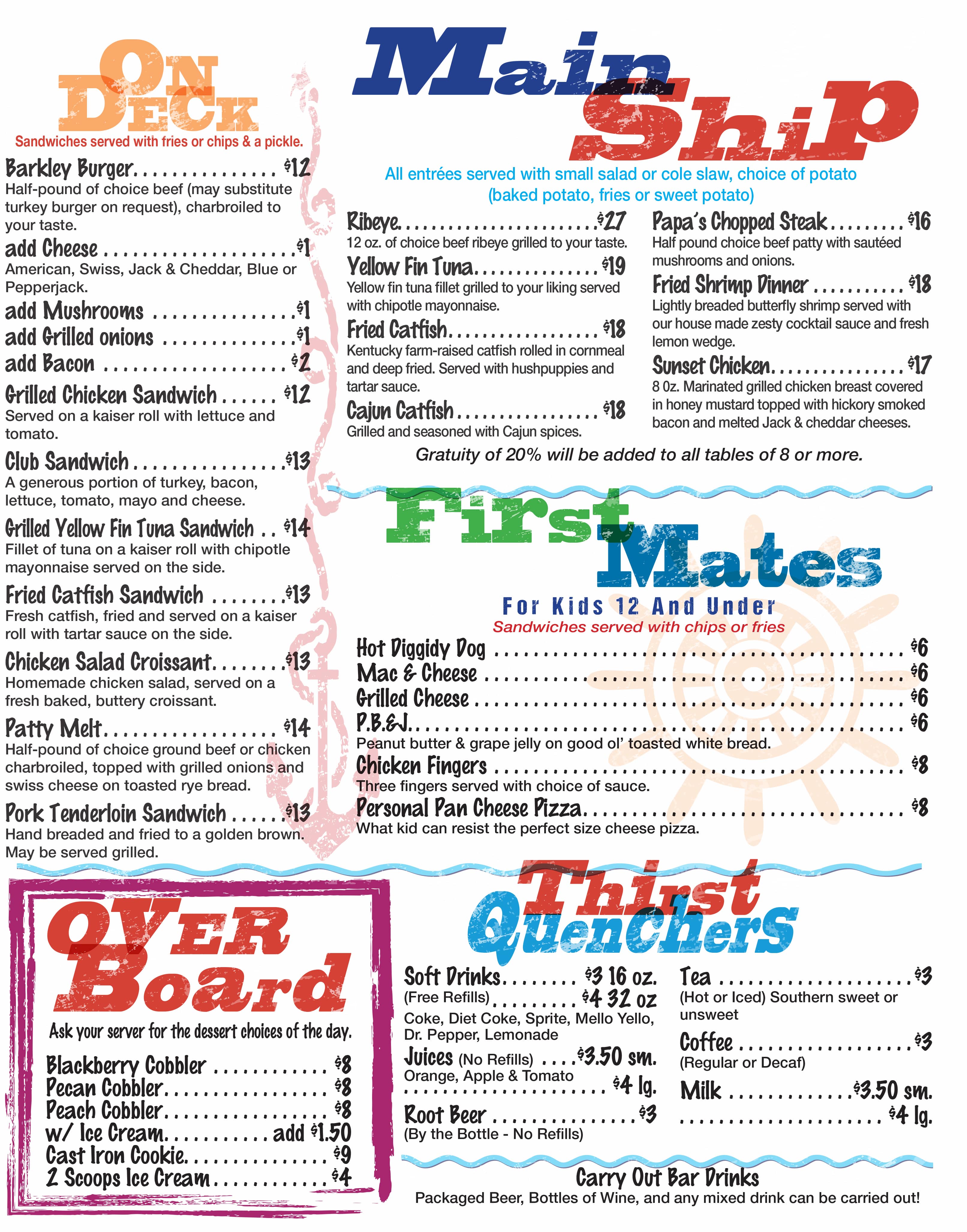 Echo Charlies Bayside Restaurant— Closed for the season Marshall