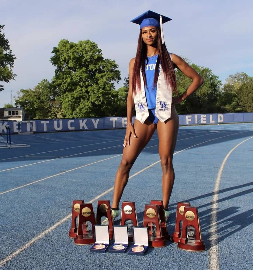 SEC champion Masai Russell says "track is my life" Marshall County