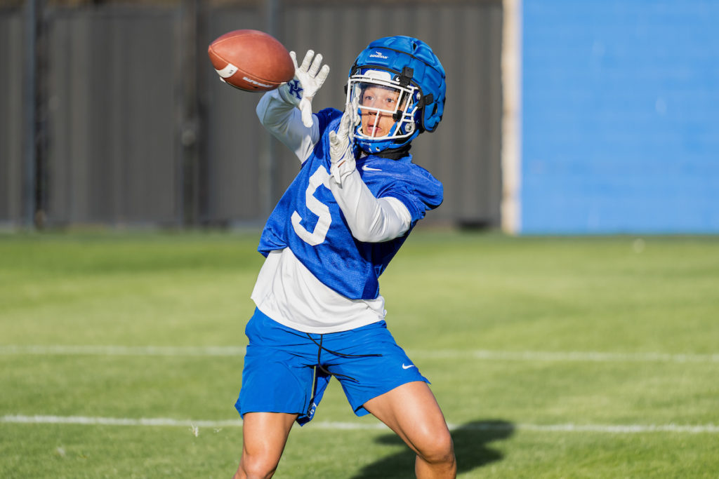 Anthony Brown credits high school coach, UK receivers for helping him