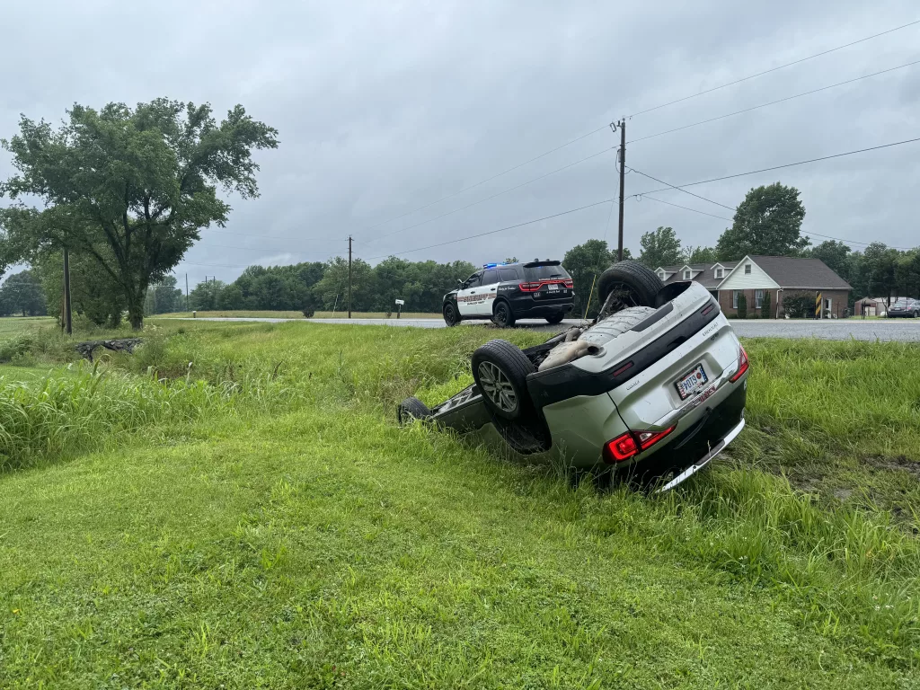 Single vehicle rollover collision. | Marshall County Daily.com