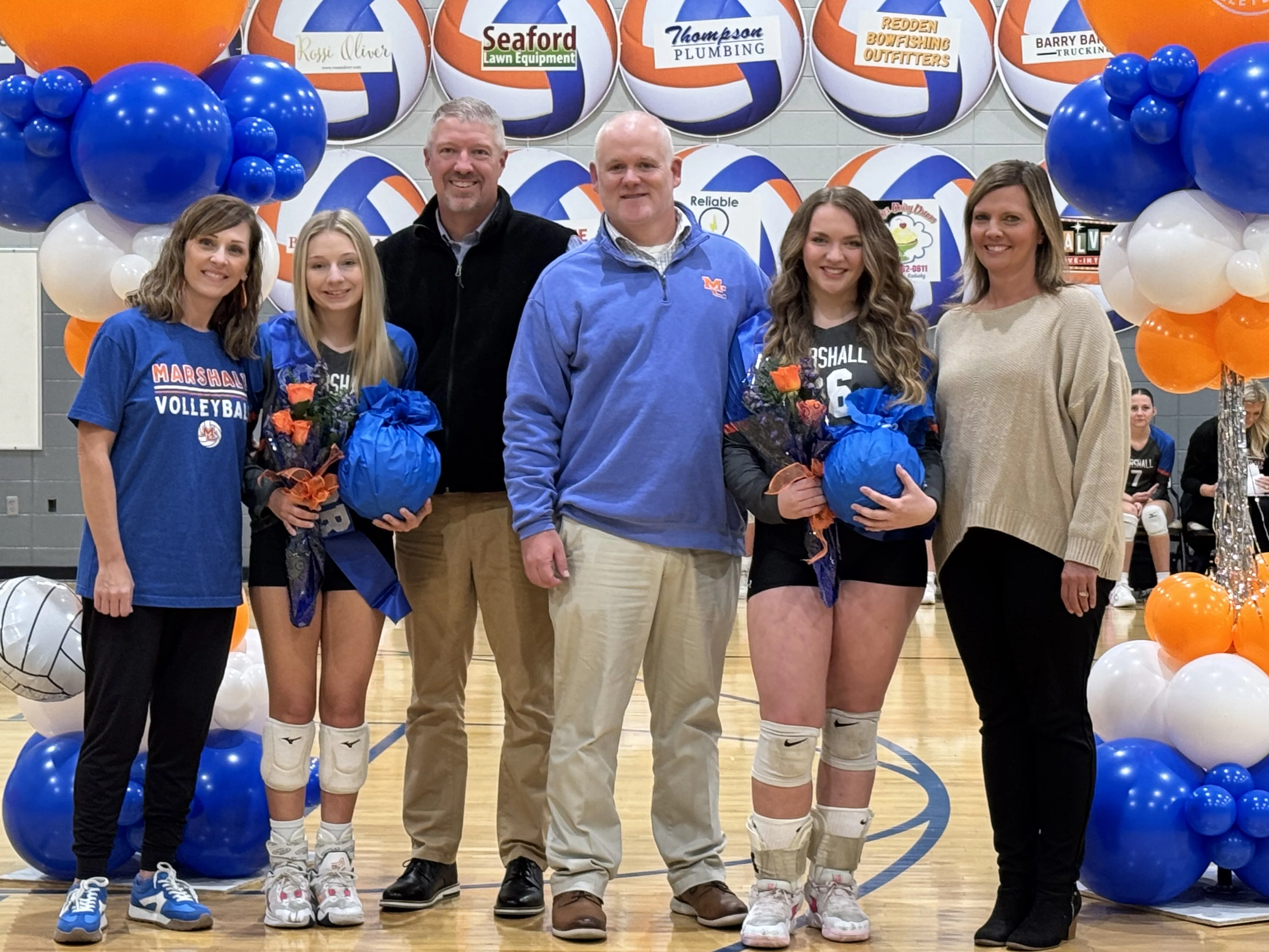 Lady Marshals volleyball celebrate Senior Night Marshall County