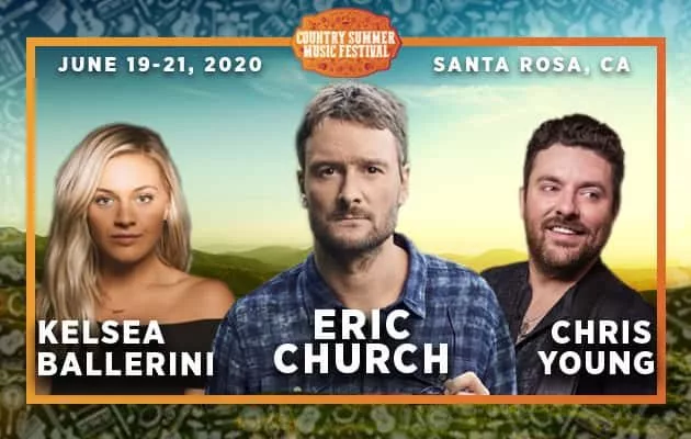 countrysummermusicfestival2020headlinersericchurchkelseaballerinichrisyoungfroggy929featured