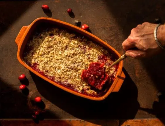 Cranberry Crisp photo by John Burgess