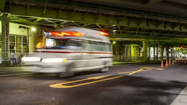 ambulance-below-railway-passage