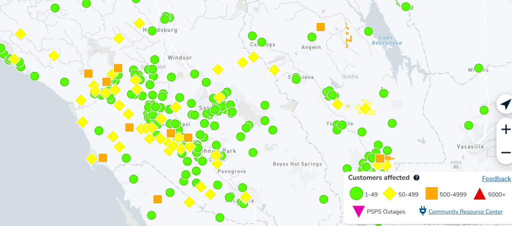 Storm Causes Tens of Thousands Power Outages in the Bay Area | KSRO 103 ...