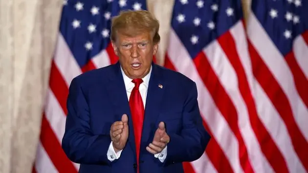 former-us-president-donald-trump-delivers-remarks-at-mar-a-lago