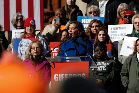 gabby-giffords-takes-part-in-protest-against-gun-violence-at-michigan-state-capitol