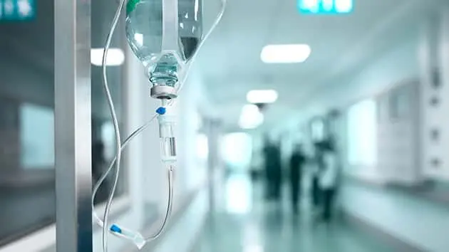 drip-on-the-background-a-hospital-corridor