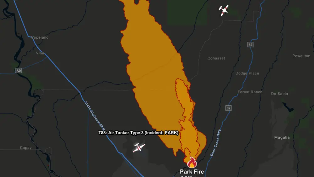 map-of-the-park-fire-7-25-24-california-state-parks
