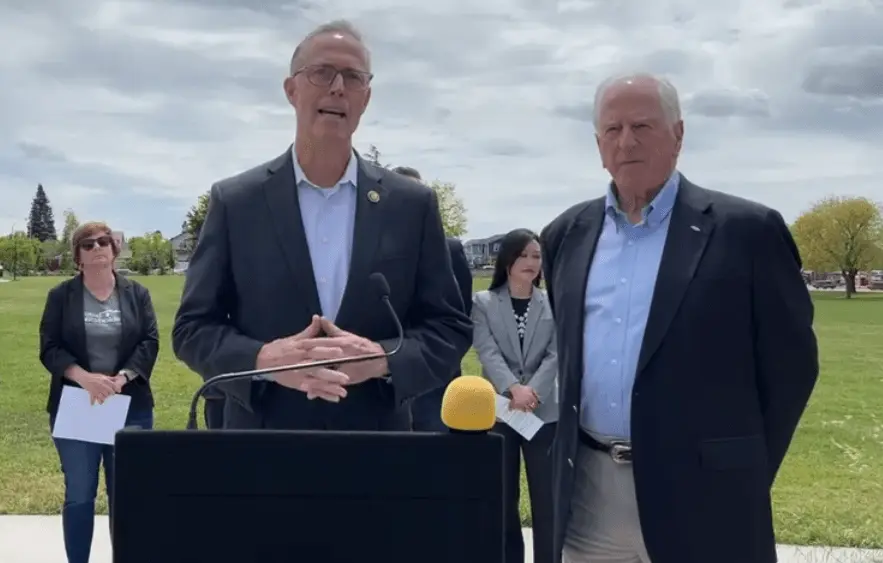 congressman-jared-huffman-left-and-congressman-mike-thompson-in-coffey-park-4-25-24-congressman-mike-thompsons-office