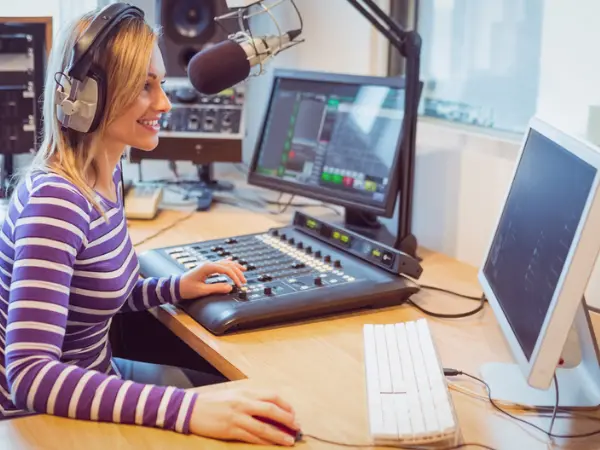 Radio Station With Computer