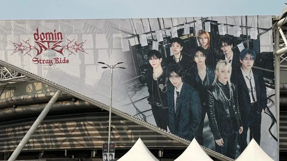Stray Kids' World Tour began at KSPO Dome^ Olympic Park. Seoul^ South Korea - August 24 2024