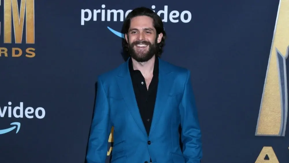 Thomas Rhett at the 2022 Academy of Country Music Awards Arrivals at Allegient Stadium on March 7^ 2022 in Las Vegas^ NV