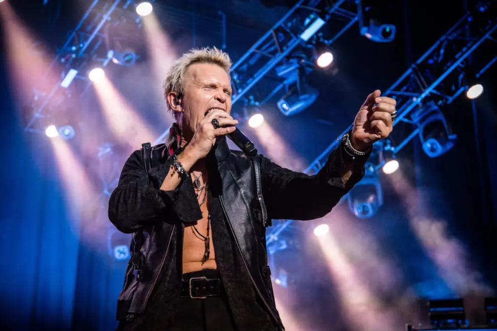 William Michael Albert Broad AKA " Billy Idol" Lead singer from Billy idol^ Live at o2 apollo manchester uk^ 20th June 2018
