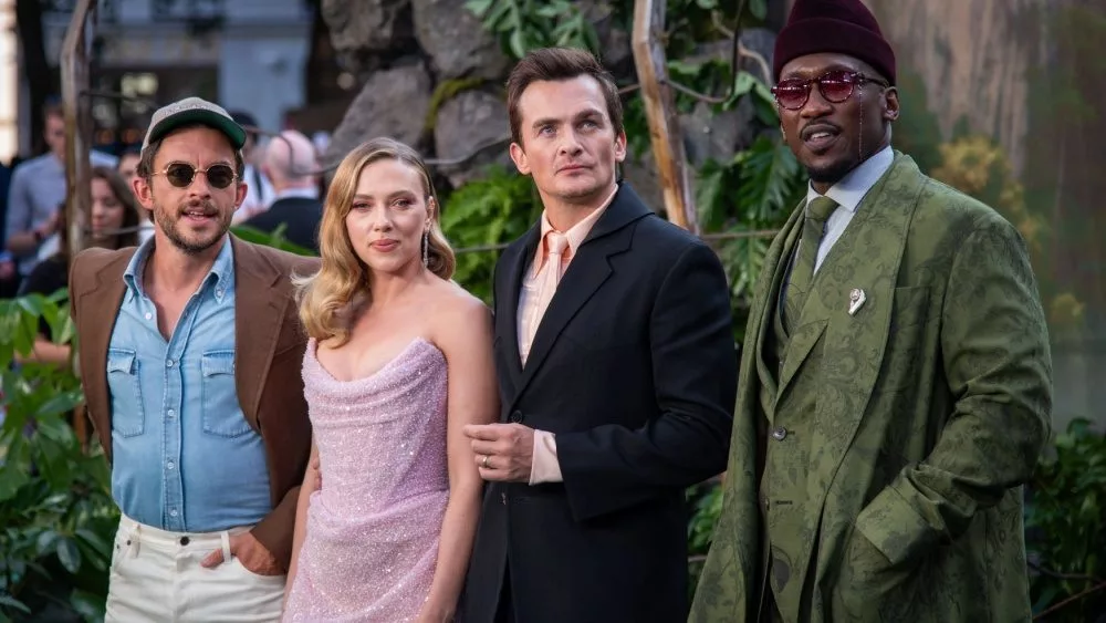 Gareth Edwards^ Jonathan Bailey^ Scarlett Johansson^ Rupert Friend^ Mahershala Ali attend the "Jurassic World Rebirth" World Premiere at Odeon Luxe Leicester Square. London^ England^ UK-June 17^ 2025
