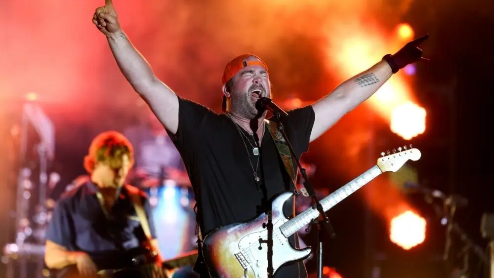Lee Brice performs in concert at The Fest at Long Island Community Hospital at Bald Hill on July 3^ 2019 in Farmingville^ New York.