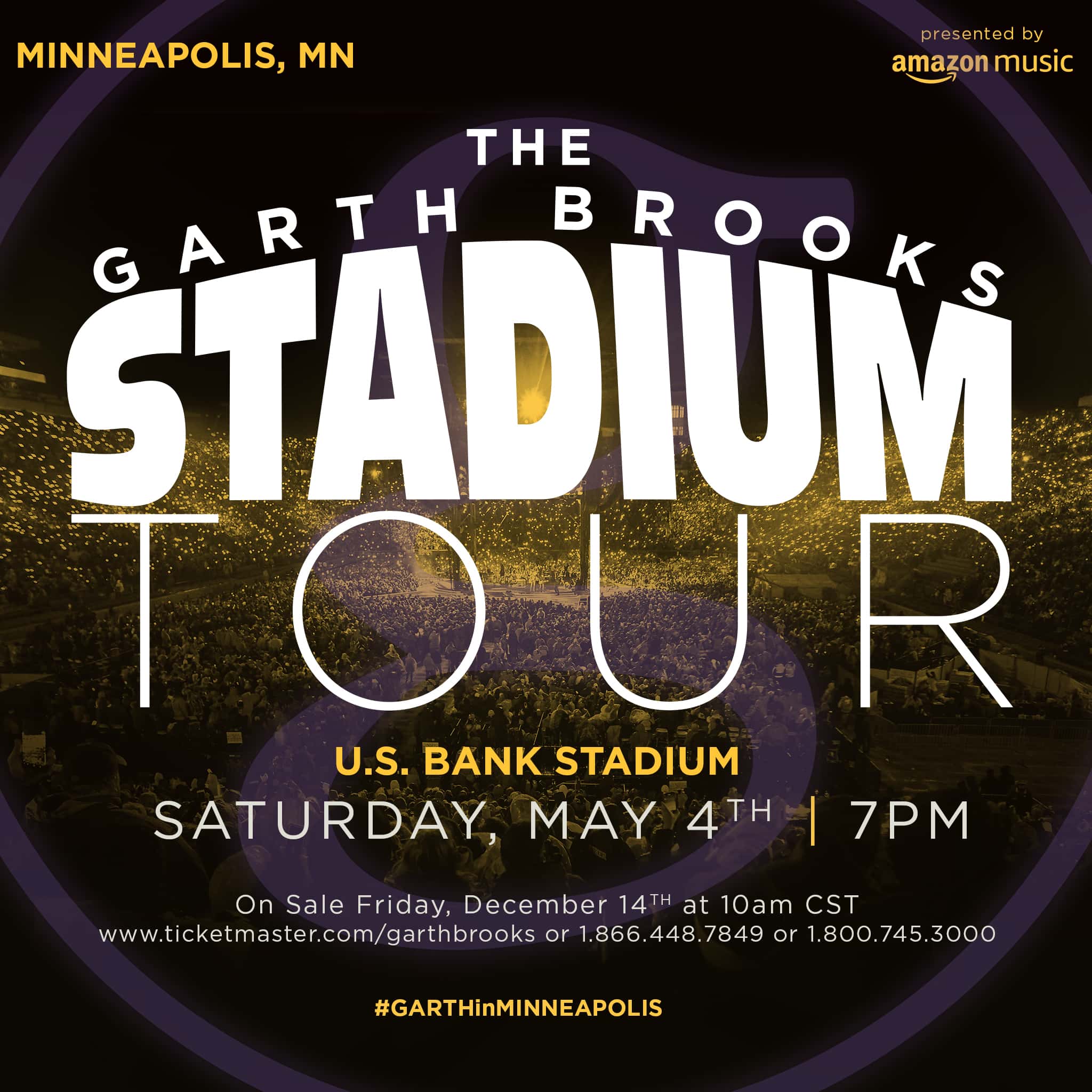 Us Bank Stadium Seating Chart Garth Brooks