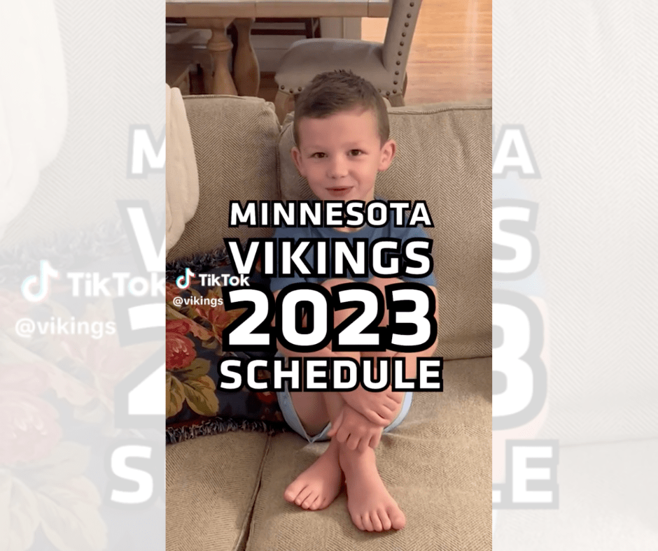 Vikings Announce Their 2023 Schedule In The Cutest Way