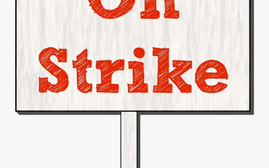 on-strike-sign