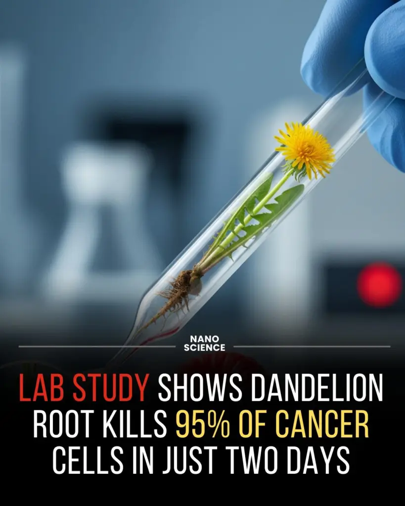 dandelion root extract can kill up to 95% of certain cancer cells