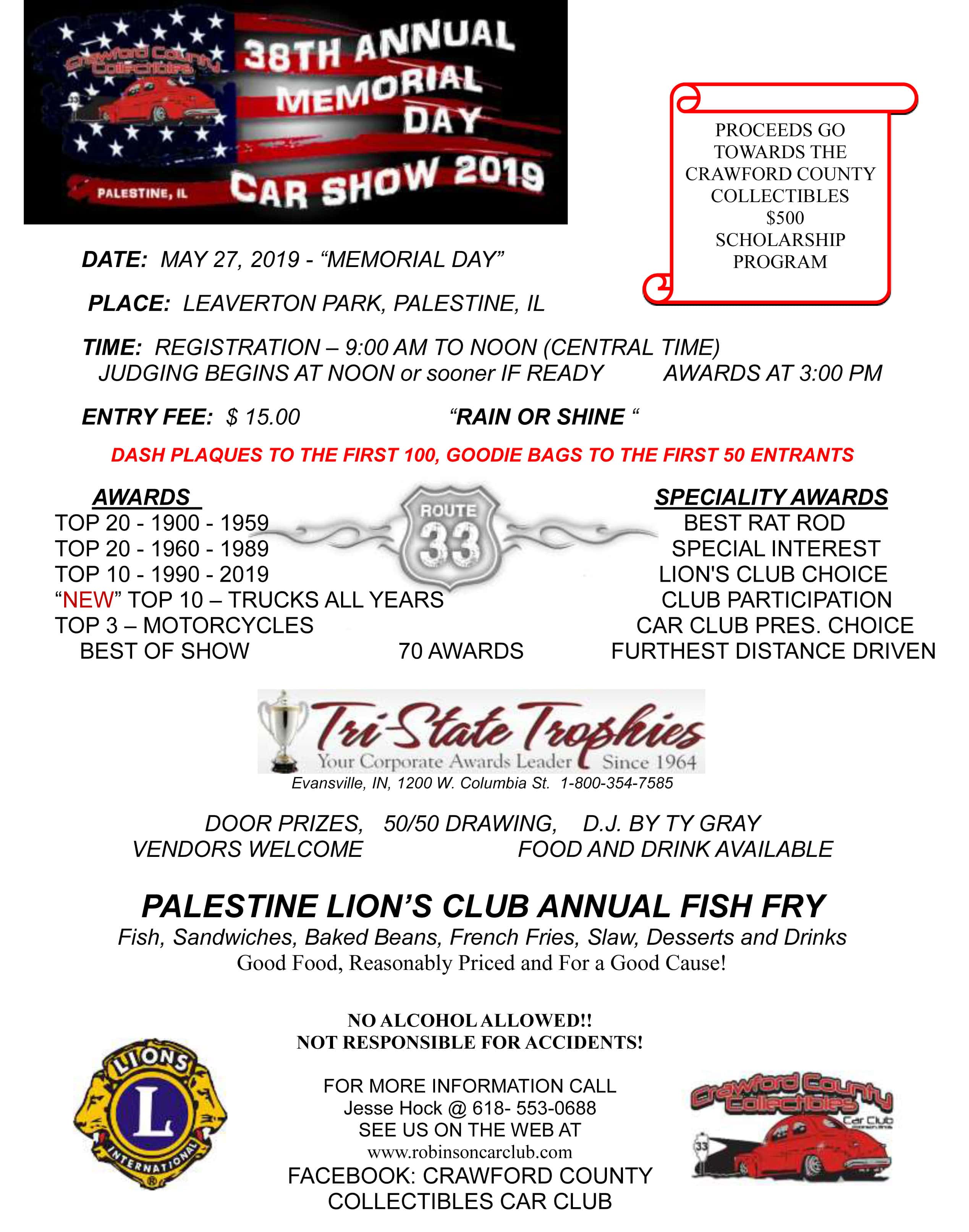 38TH ANNUAL MEMORIAL DAY CAR SHOW 2019 103.1 WAKOFM