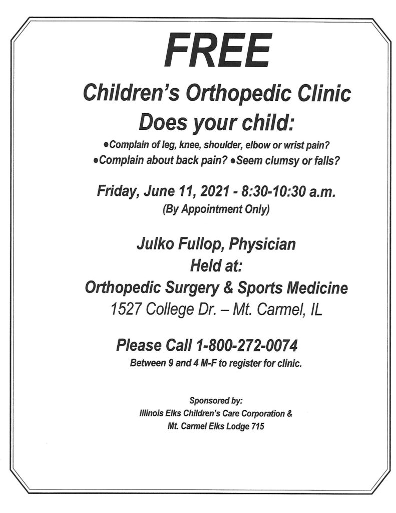 Mount Carmel Free Children’s Orthopedic Clinic 103 Lite Hits WAKOFM