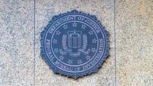 Federal Bureau of Investigation Headquarters^ on Pennsylvania avenue Washington. USA. march 30^ 2025. FBI LOGO