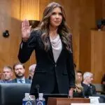 Secretary Kristi Noem during Dept. of Homeland Security 2026 budget hearing WASHINGTON^ DC^ UNITED STATES - MAY 20^ 2025