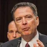 Former FBI Director James Comey testifies in front of the Senate Intelligence Committee during hearing in the Hart Senate Office building June 8^ 2017^ in Washington DC.