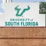 The University of South Florida is a public research university with their main campus in Tampa^ FL. Their mascot is the Bulls. Tampa^ FL^ USA - May 29^ 2024