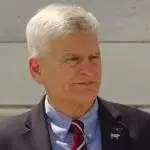 U.S. Sen. Bill Cassidy (R-La.) walks out of the U.S. Capitol. WASHINGTON^ DC - April 18^ 2024