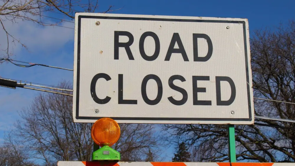 Road Closed Sign
