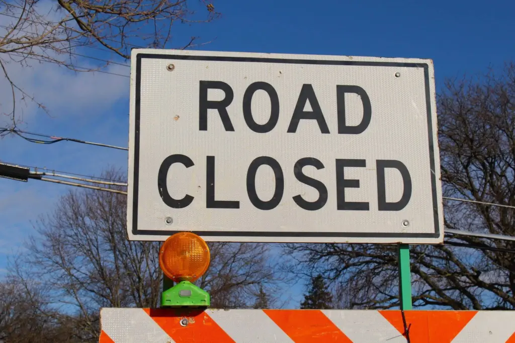 Road Closed Sign