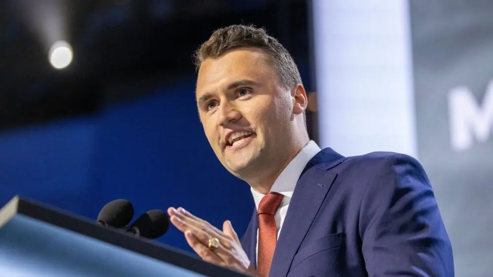 Turning Point USA CEO Charlie Kirk at the Republican National Convention. Milwaukee^ Wisconsin - July 15^ 2024