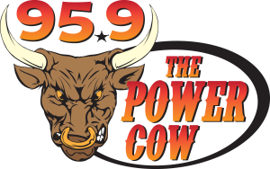 95.9 The Power Cow Logo