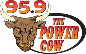 95.9 The Power Cow Logo