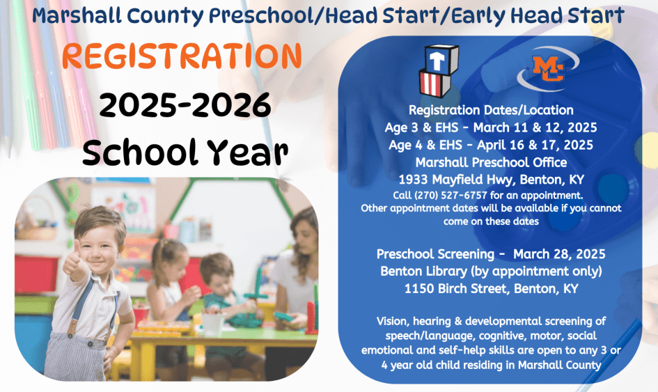 2025-2026 Marshall County Preschool/Head Start/Early Head Start ...