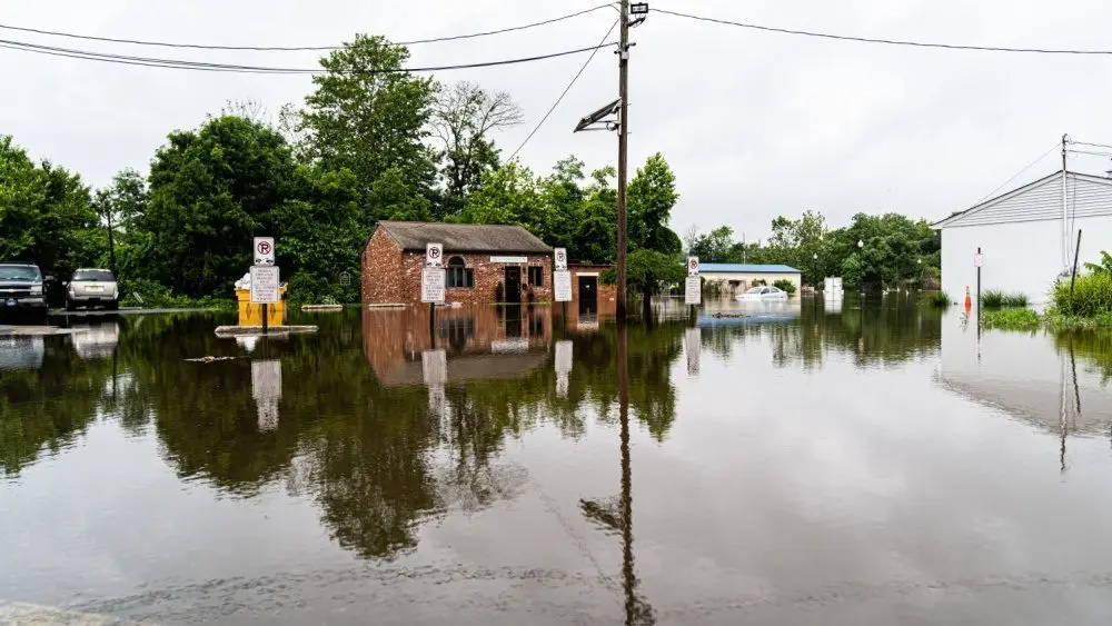 Flooding in Mount Holly NJ: Mount Holly^ NJ / USA June 20 2019