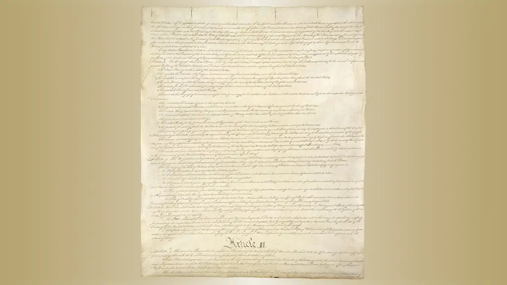 An image of Article II of the United States Constitution