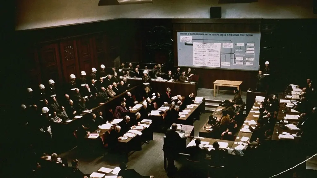 A picture of the Nuremberg Trials