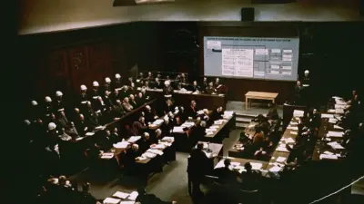 A picture of the Nuremberg Trials