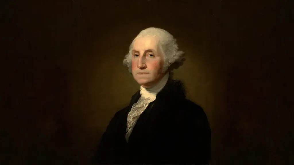 A portrait of George Washington