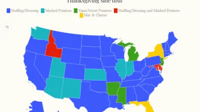 Thanksgiving Sides by State