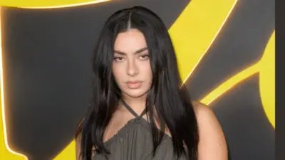 Charli XCX at the premiere for "I Love LA" at Paramount Studios. LOS ANGELES^ USA. October 28^ 2025