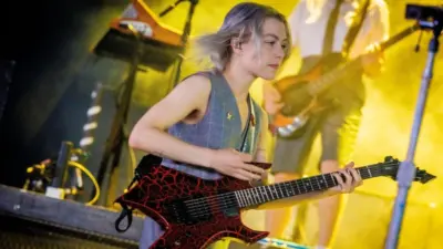 Phoebe Bridgers/concert of Boygenius 19 Augustus 2023. Lowlands Festival The Netherlands