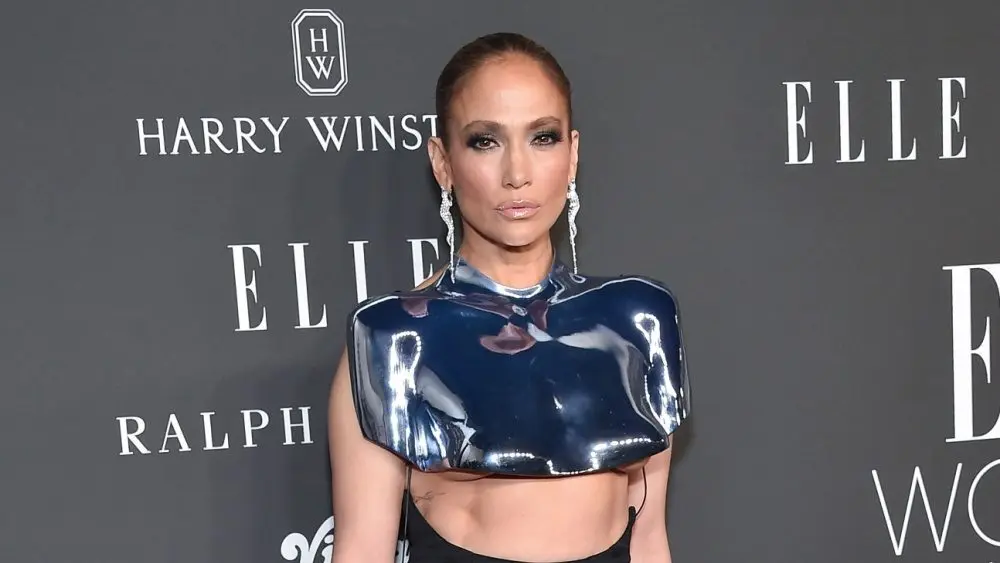 Jennifer Lopez arrives for ELLE Celebrates 2023 Women in Hollywood on Dec 05^ 2023 in Hollywood^ CA