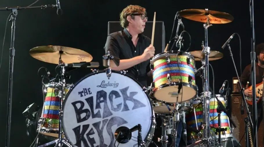 The Black Keys^ with drummer Patrick Carney^ performs on stage at the 2015 Mountain Jam Music Festival. Hunter^ New York - June 6^ 2015