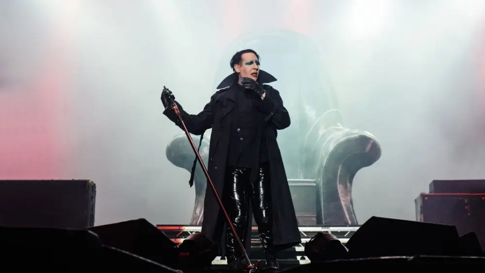 Marilyn Manson performing at Metaldays Festival on July 24th^ 2018 in Tolmin^ Slovenia