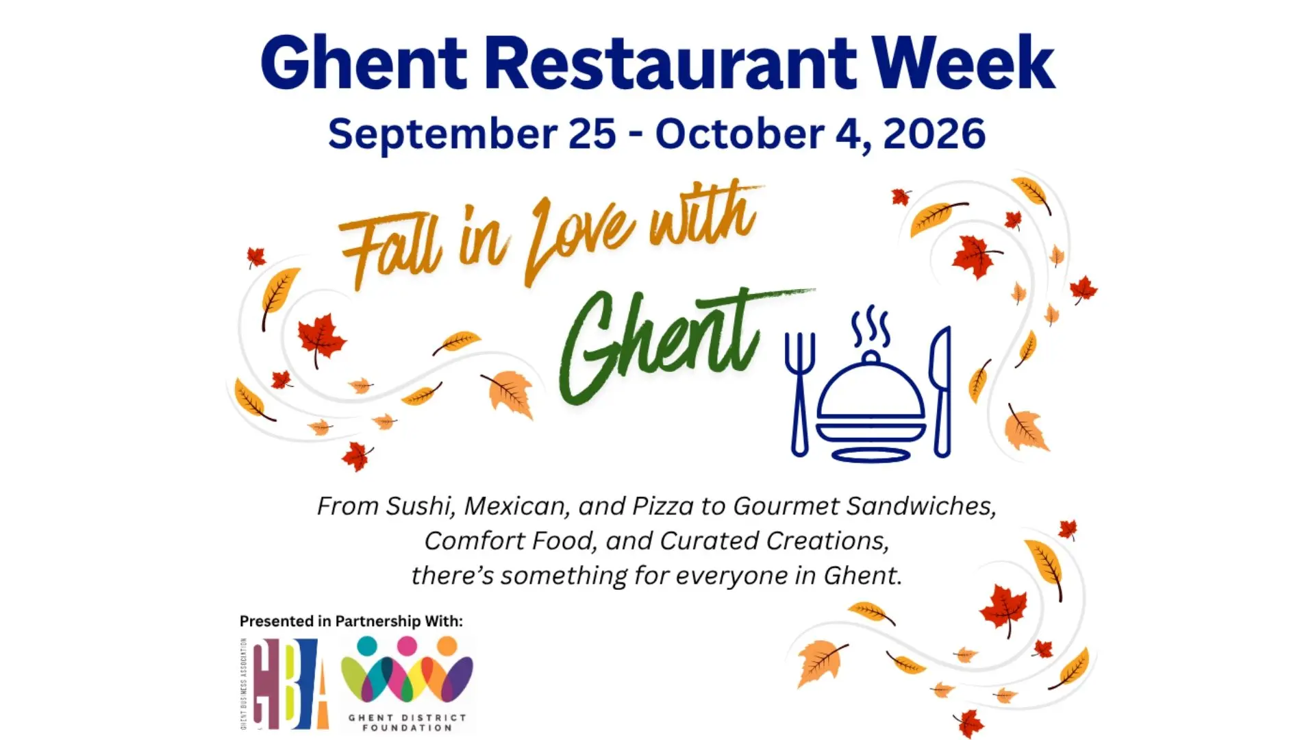 Image promoting From September 25 through October 4, Ghent Restaurant Week is taking over Norfolk