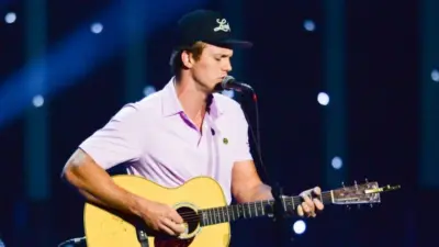 Parker McCollum performs in Hollywood^ Florida on November 14^ 2024. The performance was part of Audacy’s Stars and Strings benefit concert. Hollywood^ Florida - November 14^ 2024